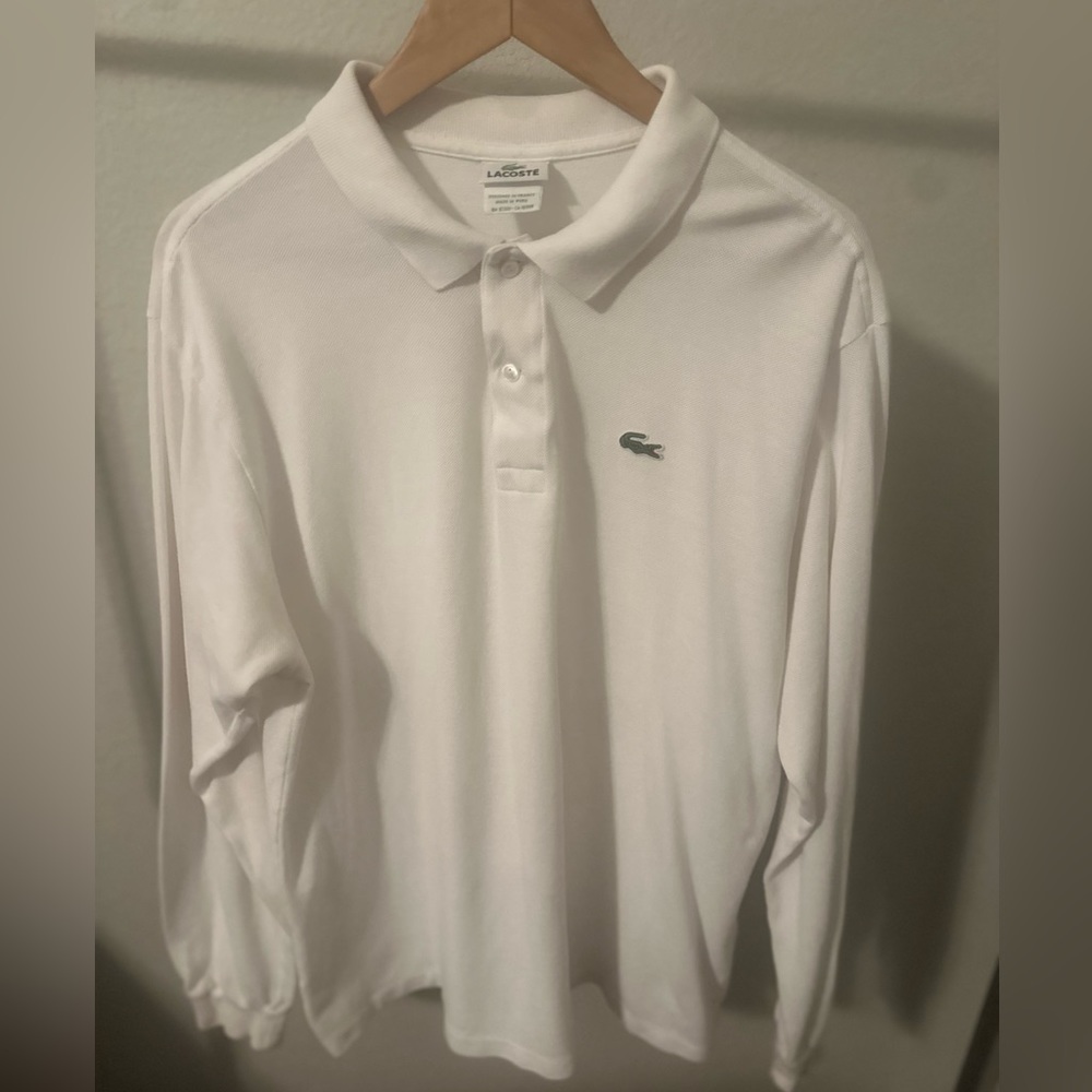 Vintage Long Sleeve Lacoste Polo